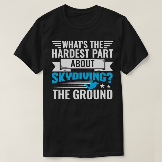 Kaum ein Teil über Skydiver-Fallschirm 1 T-Shirt (Design vorne)