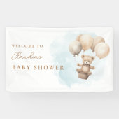 Kaum Erwartetes Neutrales Babyshower Banner (Horizontal)