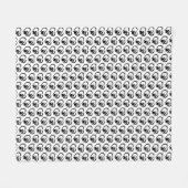 Kaum Herzen und Paw Prints Fleece Blanket (Vorderseite (Horizontal))