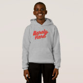 Kaum hier / rot hoodie (Vorne ganz)