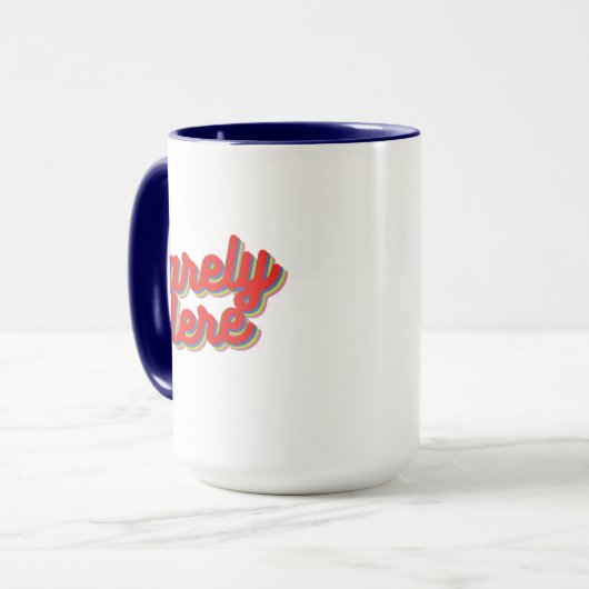 Kaum hier / rot tasse (Vorderseite Links)