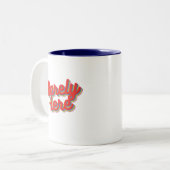 Kaum hier / rot zweifarbige tasse (Vorderseite Links)