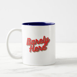 Kaum hier / rot zweifarbige tasse