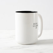 Kaum noch Durchhalten Zweifarbige Tasse (VorderseiteRechts)