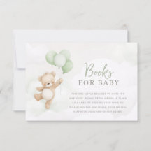 Kaum warten Baby-Party Salbei-Bär Bücher für Baby