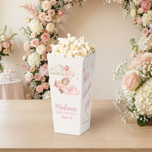 Kaum wartendes Mädchen-Baby-Shower-Popcorn Geschenkschachtel