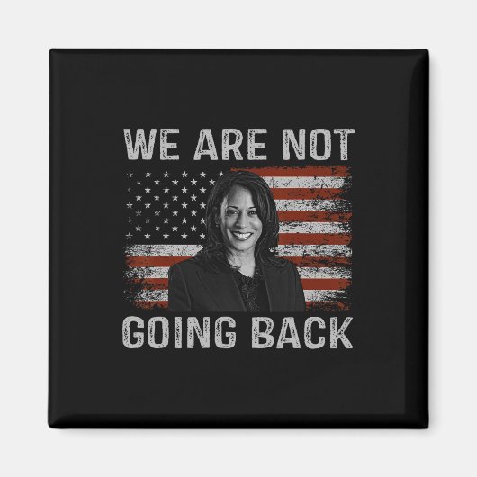 Kaum wird Kamala Harris für Präsident 202 zurückko Magnet (Vorne)