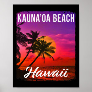 Kauna’oa Mauna Kea Beach Hawaii Hawaiianische Inse Poster