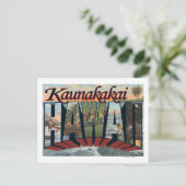 Kaunakai, Hawaii - Große Briefszenen Postkarte (Stehend Vorderseite)