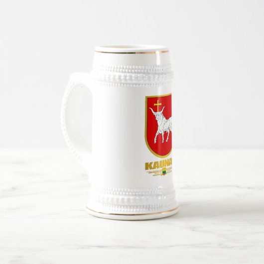 Kaunas Apparel Bierglas (Vorderseite Links)
