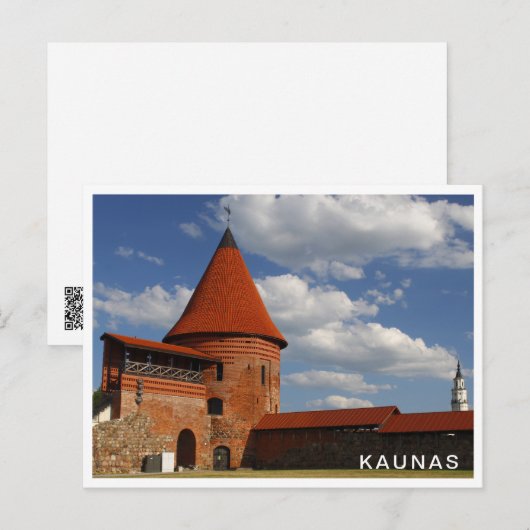 Kaunas Castle Postkarte (Vorne/Hinten)