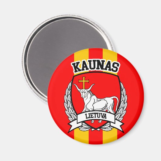 Kaunas Magnet (Vorderseite/Rückseite)