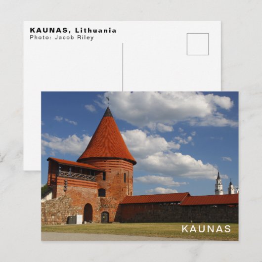 Kaunas Postkarte (Vorne/Hinten)