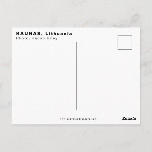 Kaunas Postkarte (Rückseite)