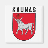 Kaunas Wappen, Litauen Magnet (Vorne)