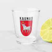 Kaunas Wappen, Litauen Schnapsglas (Vorderseite)