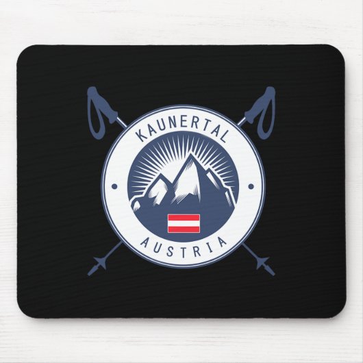 Kaunertal Ski Holidays, Après-ski Skiing Austria  Mousepad (Vorne)