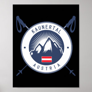 Kaunertal Skiurlaub, Après-Ski Skifahren Österreic Poster