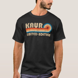 KAUR Nachname Retro Vintag 80er 90s Geburtstagsreu T-Shirt