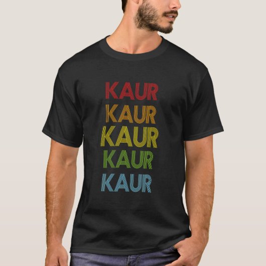Kaur Name T-Shirt (Vorderseite)