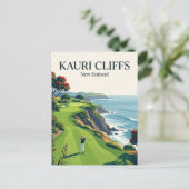 Kauri Cliffs Neuseeland Postkarte (Stehend Vorderseite)