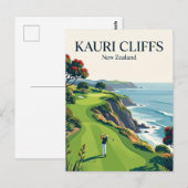 Kauri Cliffs Neuseeland Postkarte (Vorne/Hinten)