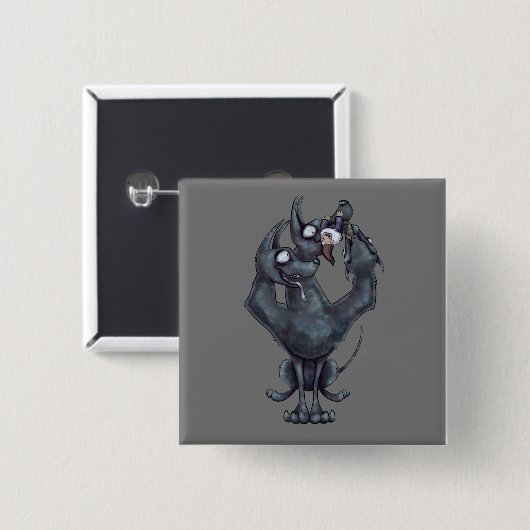 Kauspielzeug Button (Vorne & Hinten)