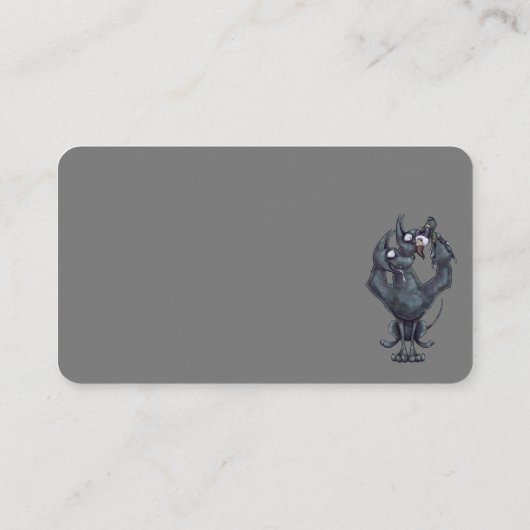 Kauspielzeug Visitenkarte (Rückseite)