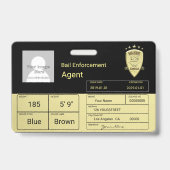 Kaution Agent Ausweis (Rückseite)