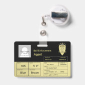 Kaution Agent Ausweis (Rückseite mit Ausziehbar)
