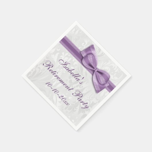 Kaution für Damaskus und Lila Imitate Serviette (Ecke)