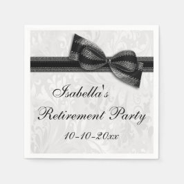 Kaution für Damaskus und Schwarze Imitate Serviette