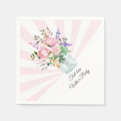 Kaution, Geburtstag, Hochzeit, Blumenladen Serviette (Vorderseite)