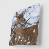 Kaution Wall Clock Quadratische Wanduhr (Winkel)