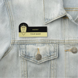 Kautions-Agent Namensschild