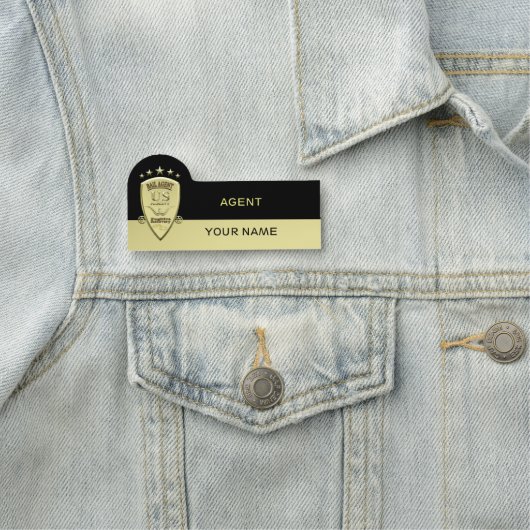 Kautions-Agent Namensschild (Beispiel)