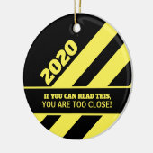 Kautionsband | Witziges Jahr 2020 Keramik Ornament (Links)