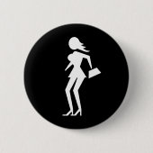 Kautionsprostitut (Attenzione Prostitute) Button (Vorderseite)