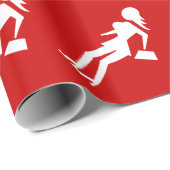 Kautionsprostitut (Attenzione Prostitute) Geschenkpapier (Rolleneckpunkt)