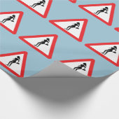 Kautionsprostitut (Attenzione Prostitute) Geschenkpapier (Ecke)