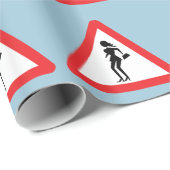 Kautionsprostitut (Attenzione Prostitute) Geschenkpapier (Rolleneckpunkt)