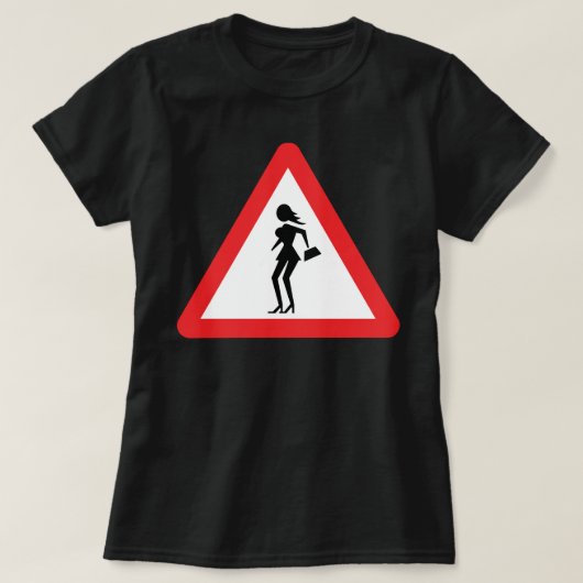 Kautionsprostitut (Attenzione Prostitute) T-Shirt (Design vorne)