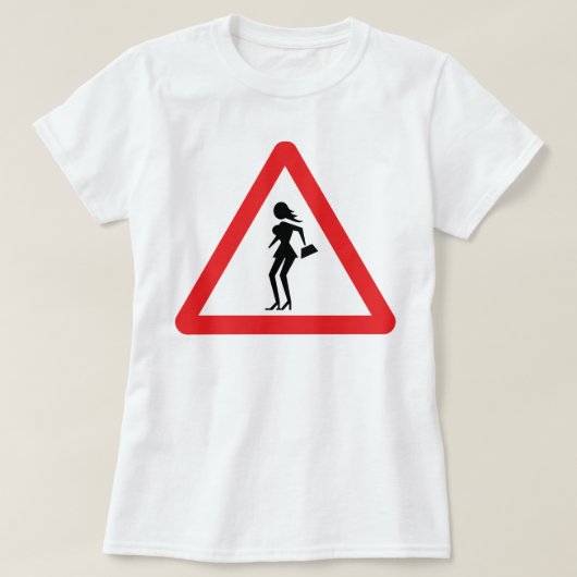 Kautionsprostitut (Attenzione Prostitute) T-Shirt (Design vorne)