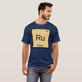 Kautschuenname Chemical Element Periodische Tabell T-Shirt (Vorne ganz)