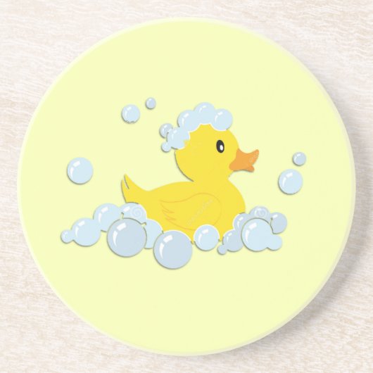 Kautschuk-Ducky in Blasen Getränkeuntersetzer (Vorne)