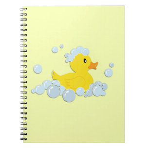 Kautschuk-Ducky in Blasen Notizblock