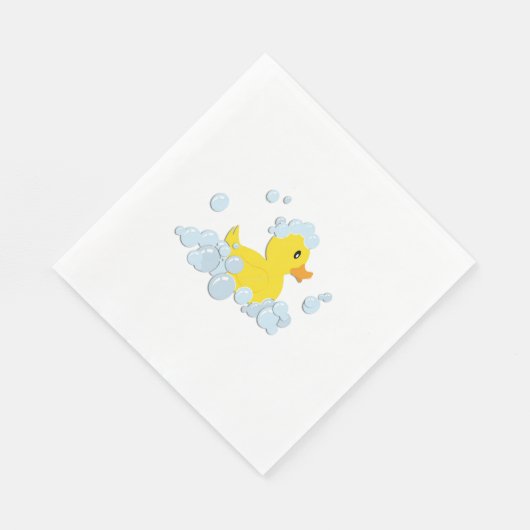 Kautschuk-Ducky in Blasen Serviette (Ecke)