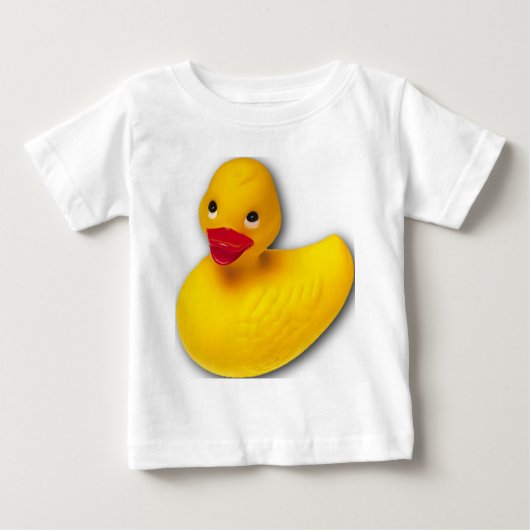 Kautschukducky individualisieren baby t-shirt (Vorderseite)