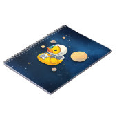 Kautschukente außerhalb des Weltraums Notizblock (Linke Seite)