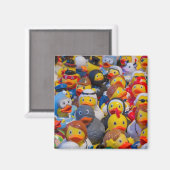 Kautschukente in Kostümen Magnet (Vorderseite/Rückseite)